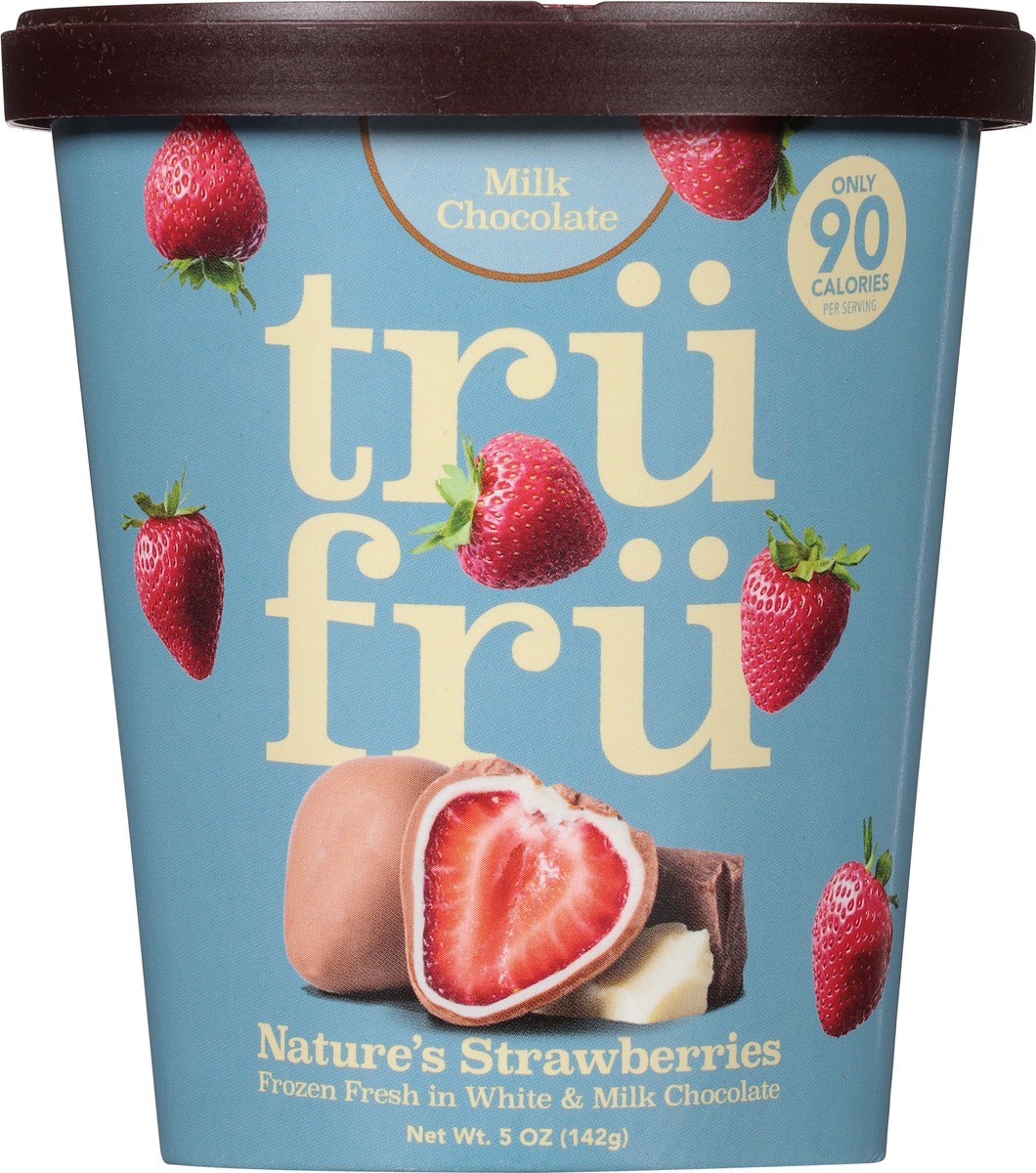 slide 6 of 9, Tru Fru White Stwberries Milk Choc, 5 oz