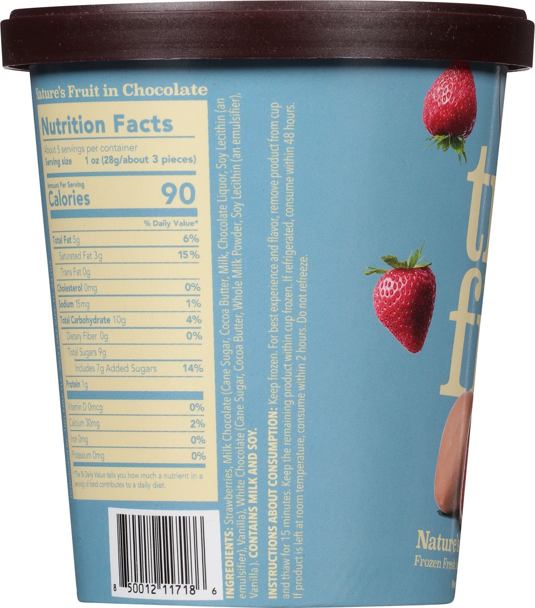 slide 3 of 9, Tru Fru White Stwberries Milk Choc, 5 oz