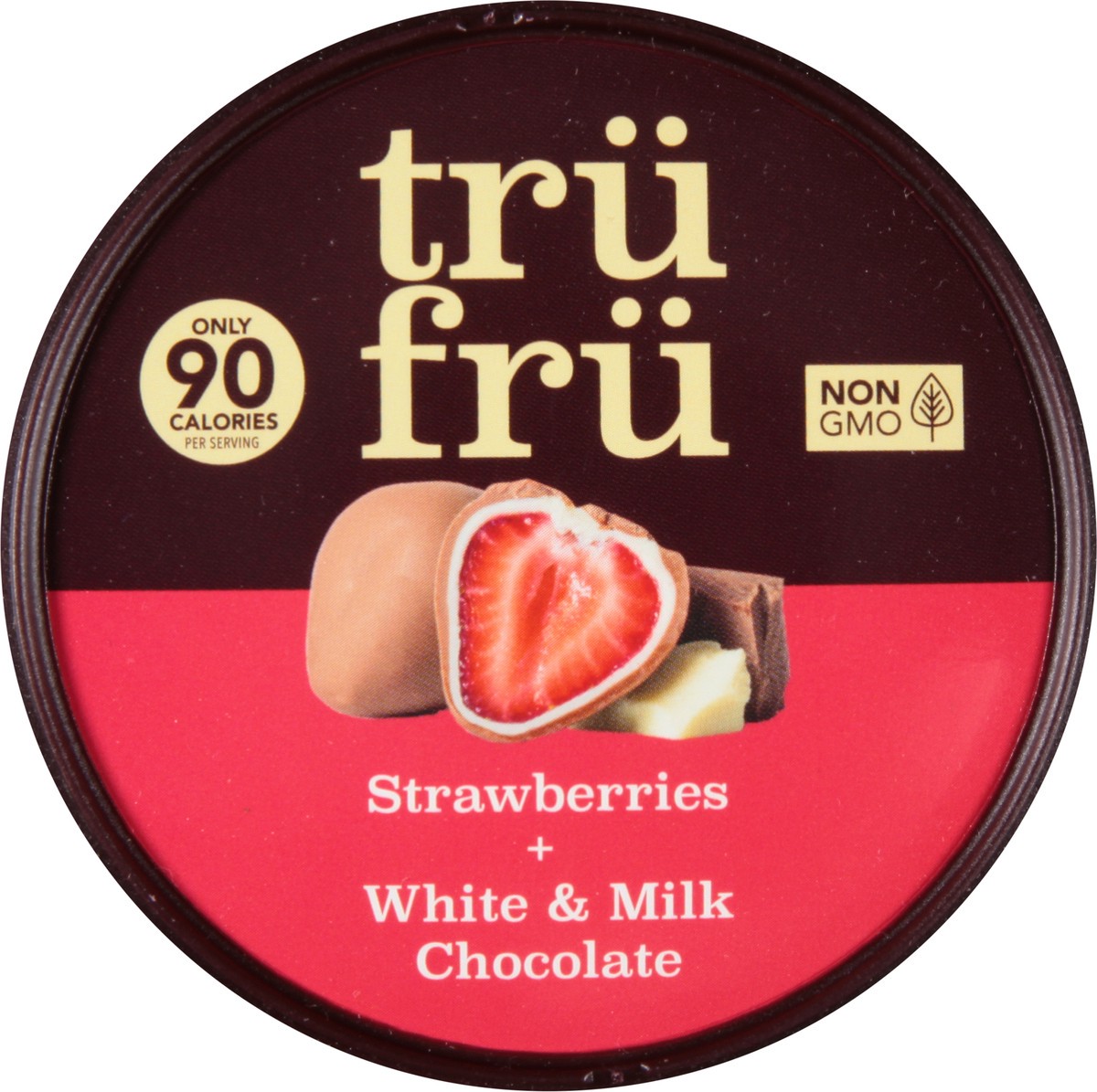 slide 2 of 9, Tru Fru White Stwberries Milk Choc, 5 oz
