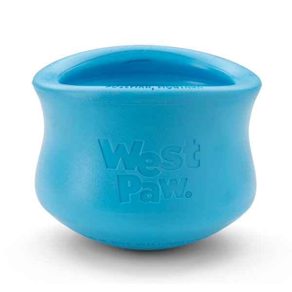 slide 8 of 13, West Paw Toppl Dog Toy Aqua Large 4", 1 ct