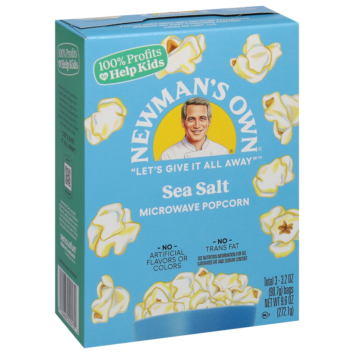 slide 5 of 9, Newman's Own Sea Salt Popcorn, 10.5 oz