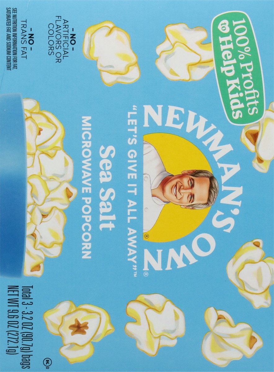 slide 2 of 9, Newman's Own Sea Salt Popcorn, 10.5 oz