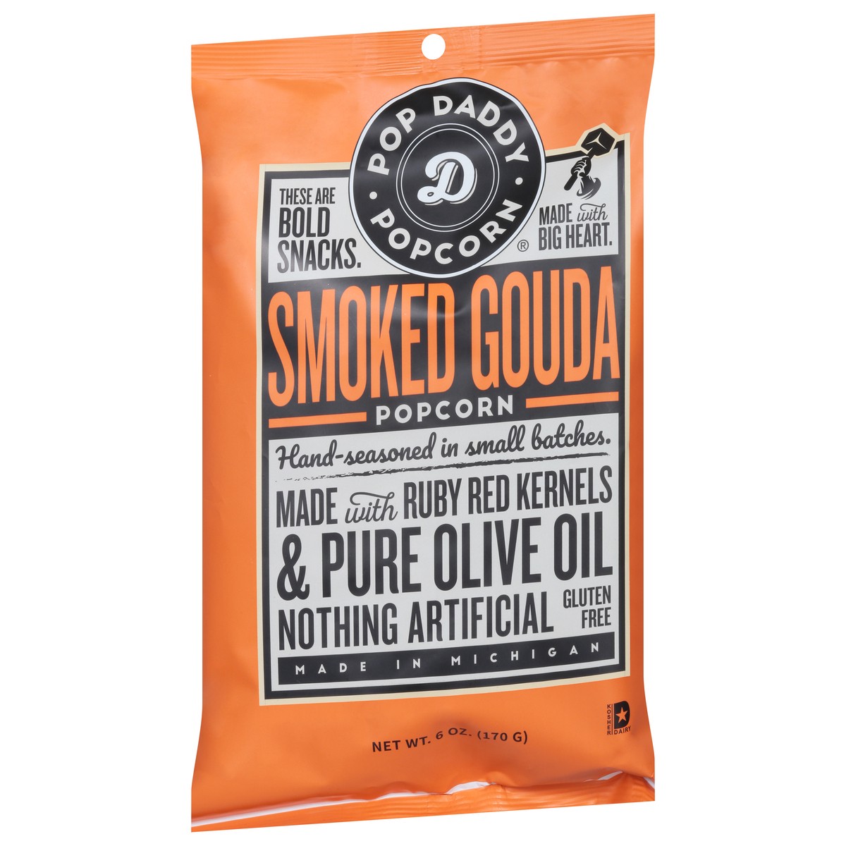 slide 5 of 9, Pop Daddy Popcorn Smoked Gouda Popcorn 6 oz, 6 oz