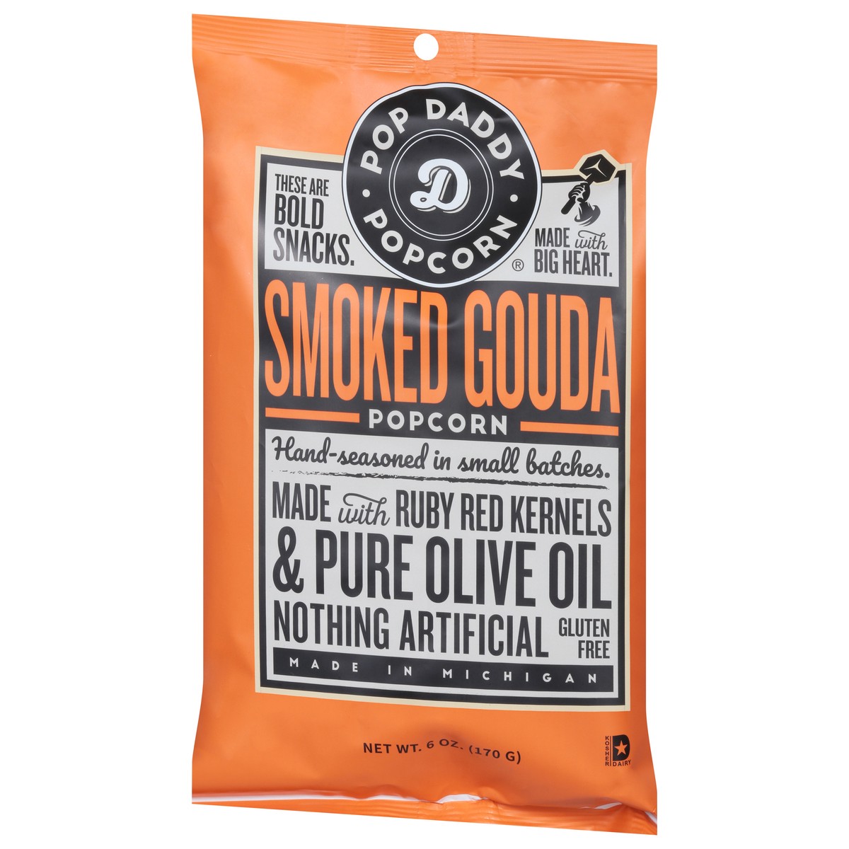 slide 9 of 9, Pop Daddy Popcorn Smoked Gouda Popcorn 6 oz, 6 oz