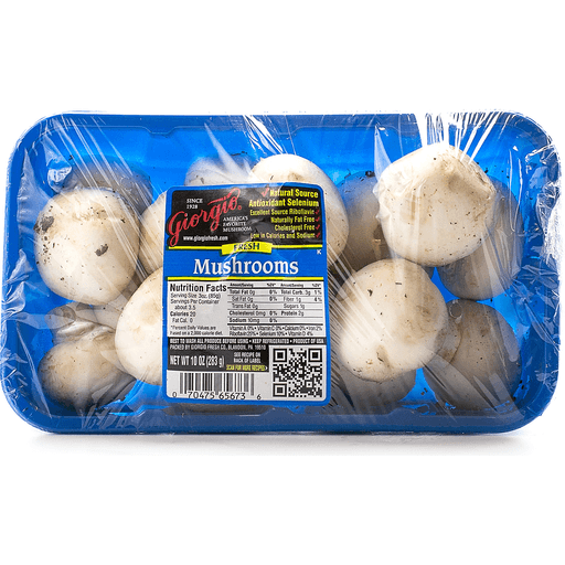 slide 1 of 1, Giorgio Whole White Mushrooms 10 oz, 10 oz