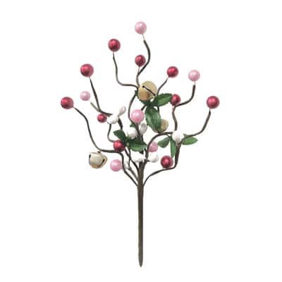 slide 1 of 3, 10" Jingle Bell & Berry Pick By Ashland, 10 in