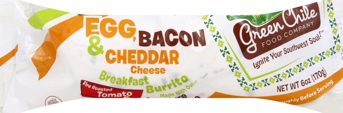 slide 4 of 7, Green Chile Food Company Egg & Bacon Breakfast Burrito 6 oz, 6 oz