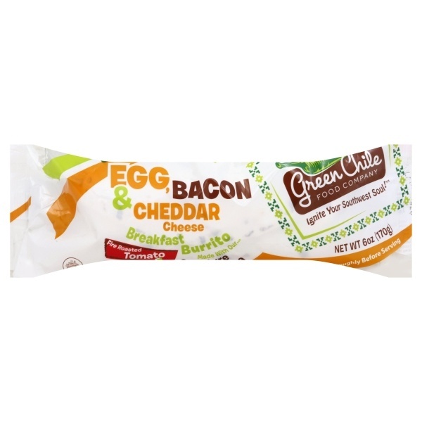 slide 1 of 7, Green Chile Food Company Egg & Bacon Breakfast Burrito 6 oz, 6 oz