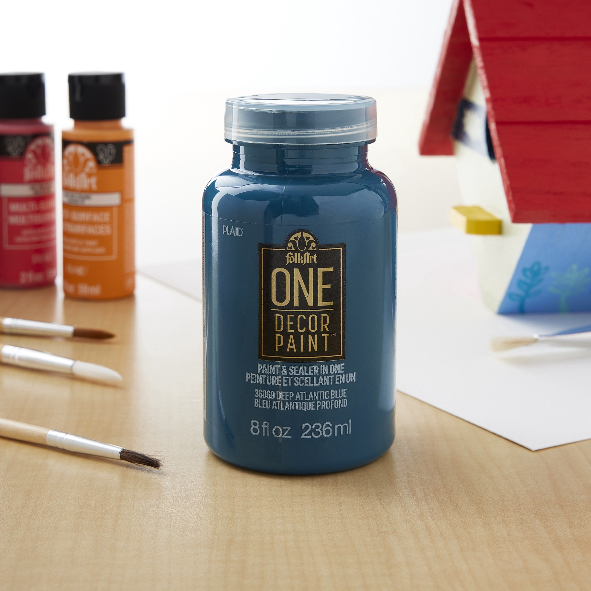 slide 2 of 3, Folkart One Decor Paint, 8oz., 8 oz