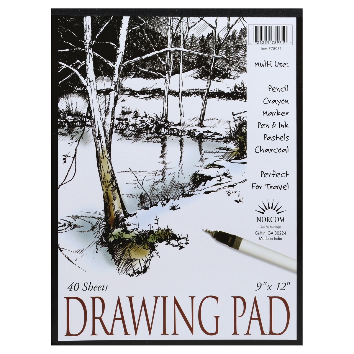 slide 1 of 1, Norcom Drawing Pad 40 ea, 40 ct