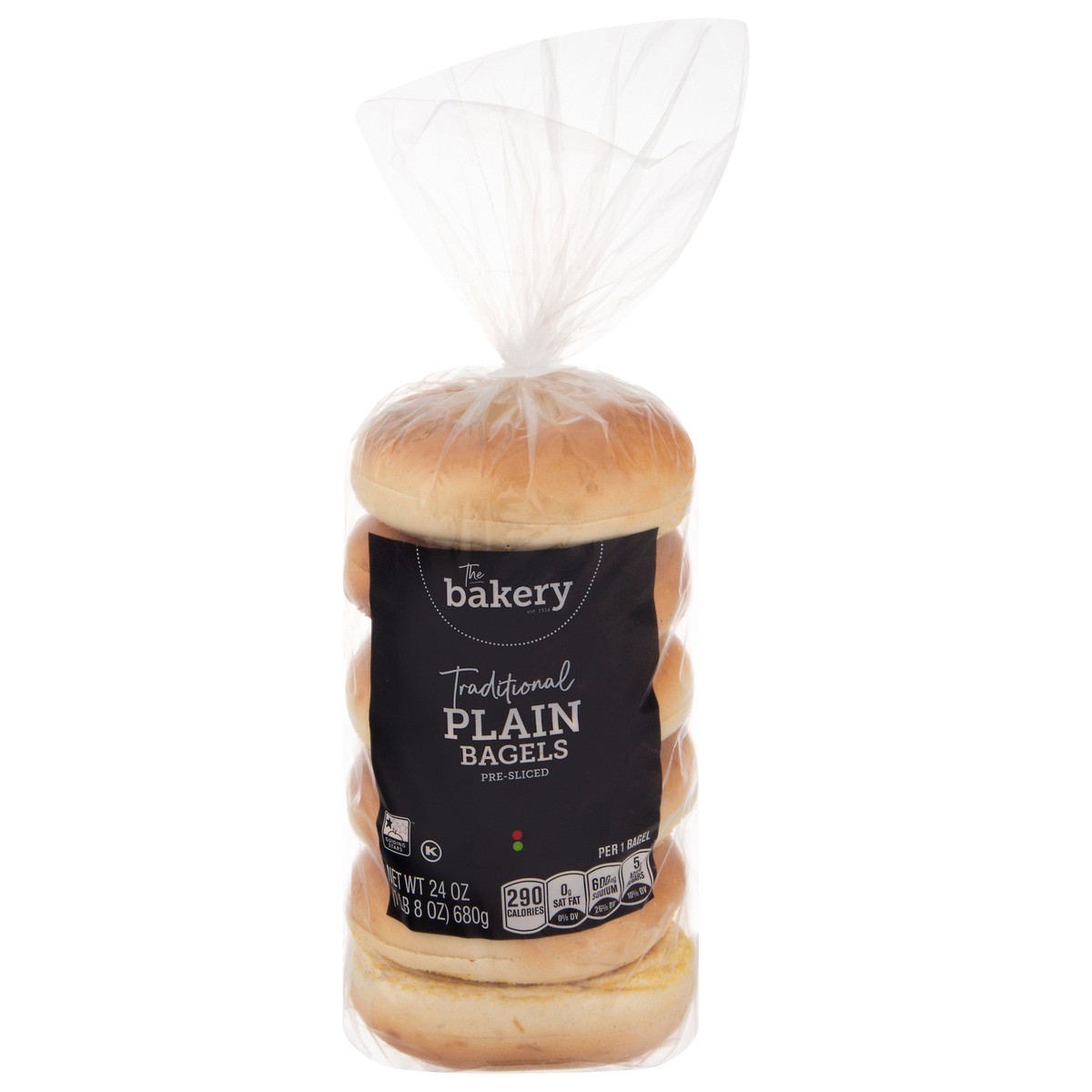 slide 3 of 4, Stop & Shop The Bakery Traditional Plain Pre-Sliced Bagels - 6 ct, 6 ct; 24 oz
