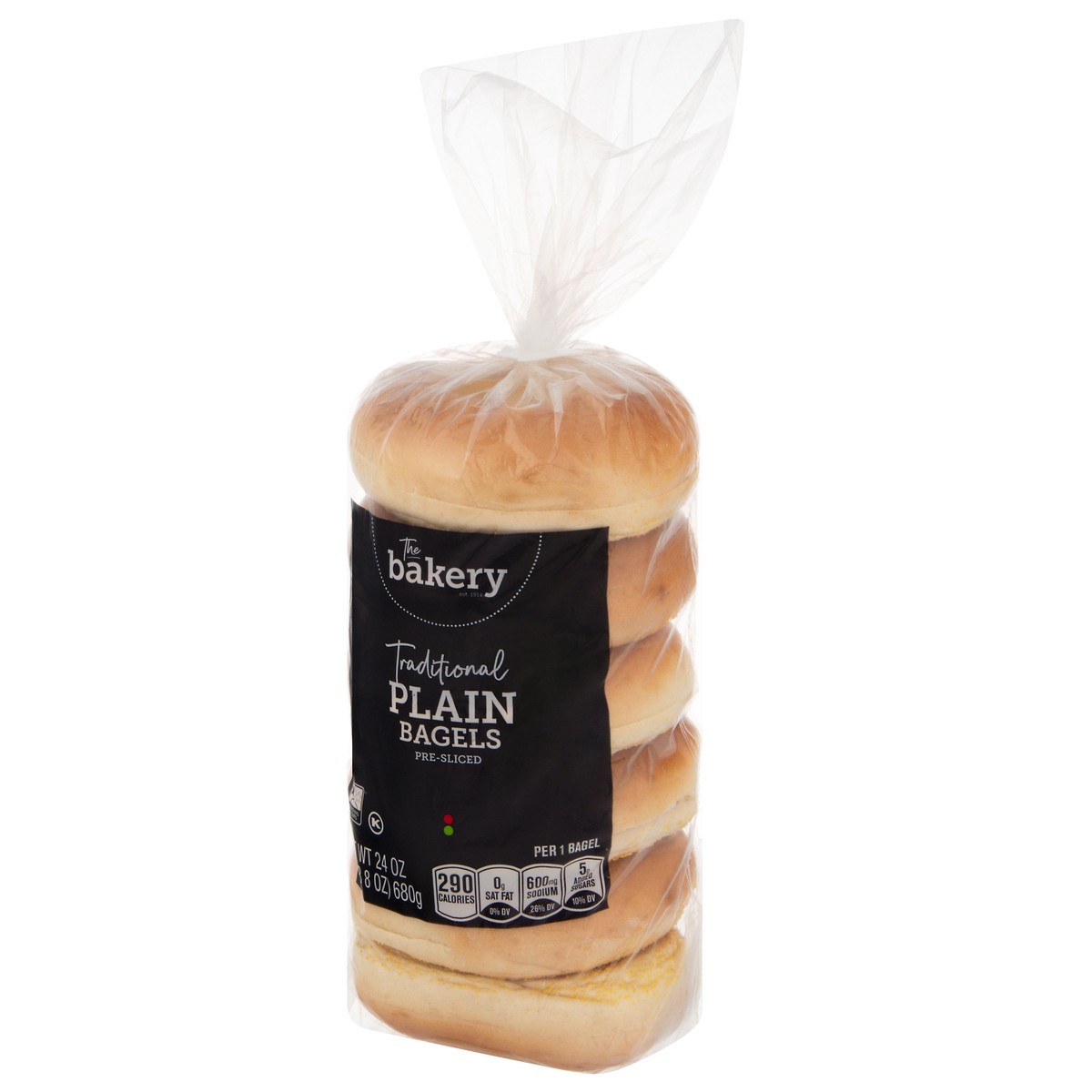 slide 4 of 4, Stop & Shop The Bakery Traditional Plain Pre-Sliced Bagels - 6 ct, 6 ct; 24 oz