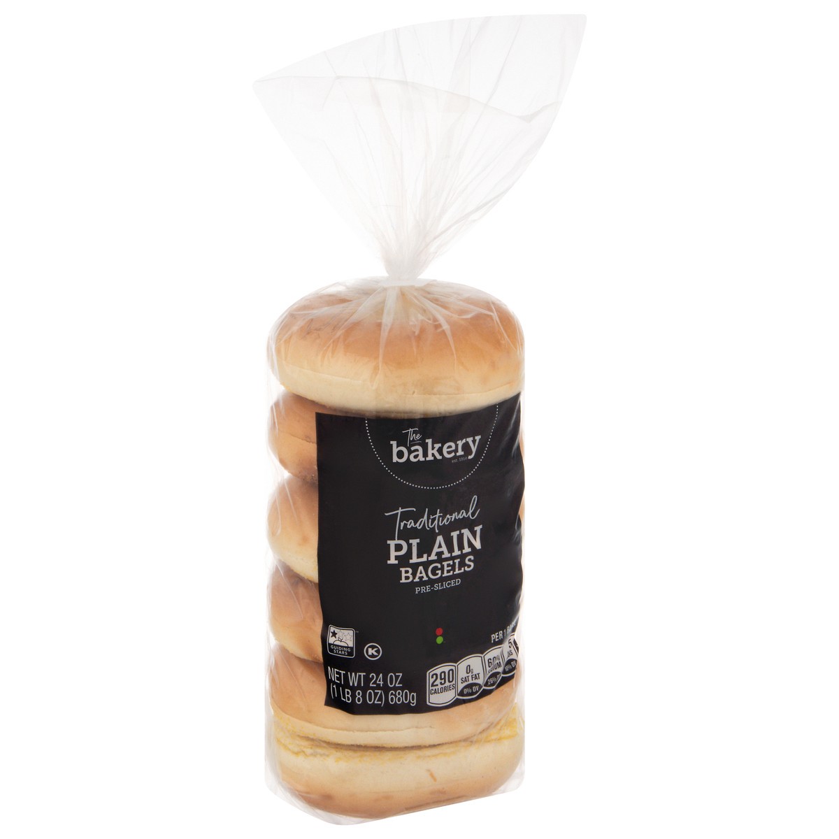 slide 2 of 4, Stop & Shop The Bakery Traditional Plain Pre-Sliced Bagels - 6 ct, 6 ct; 24 oz