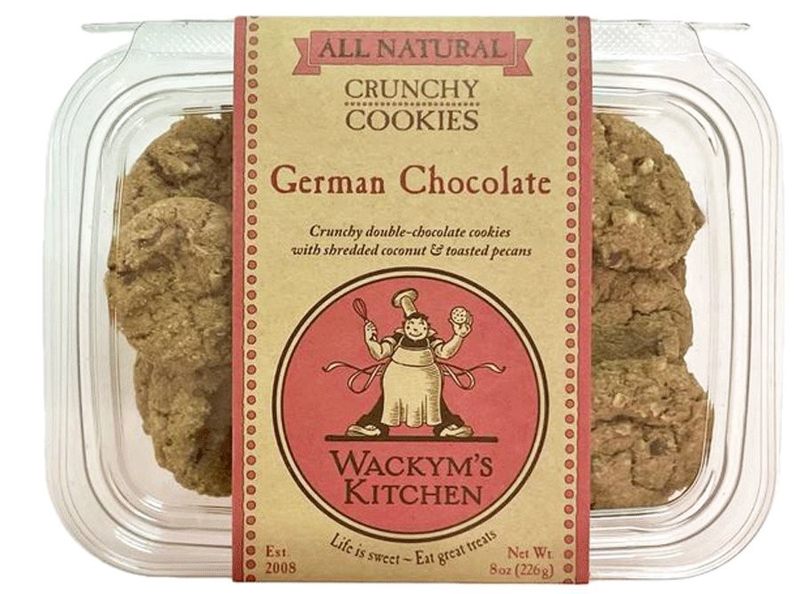 slide 1 of 1, Wackym's Kitchen German Chocolate Cookies, 8 oz