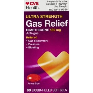 slide 1 of 1, CVS Health Ultra Strength Gas Relief Softgels, 60 Ct, 60 ct; 180 mg