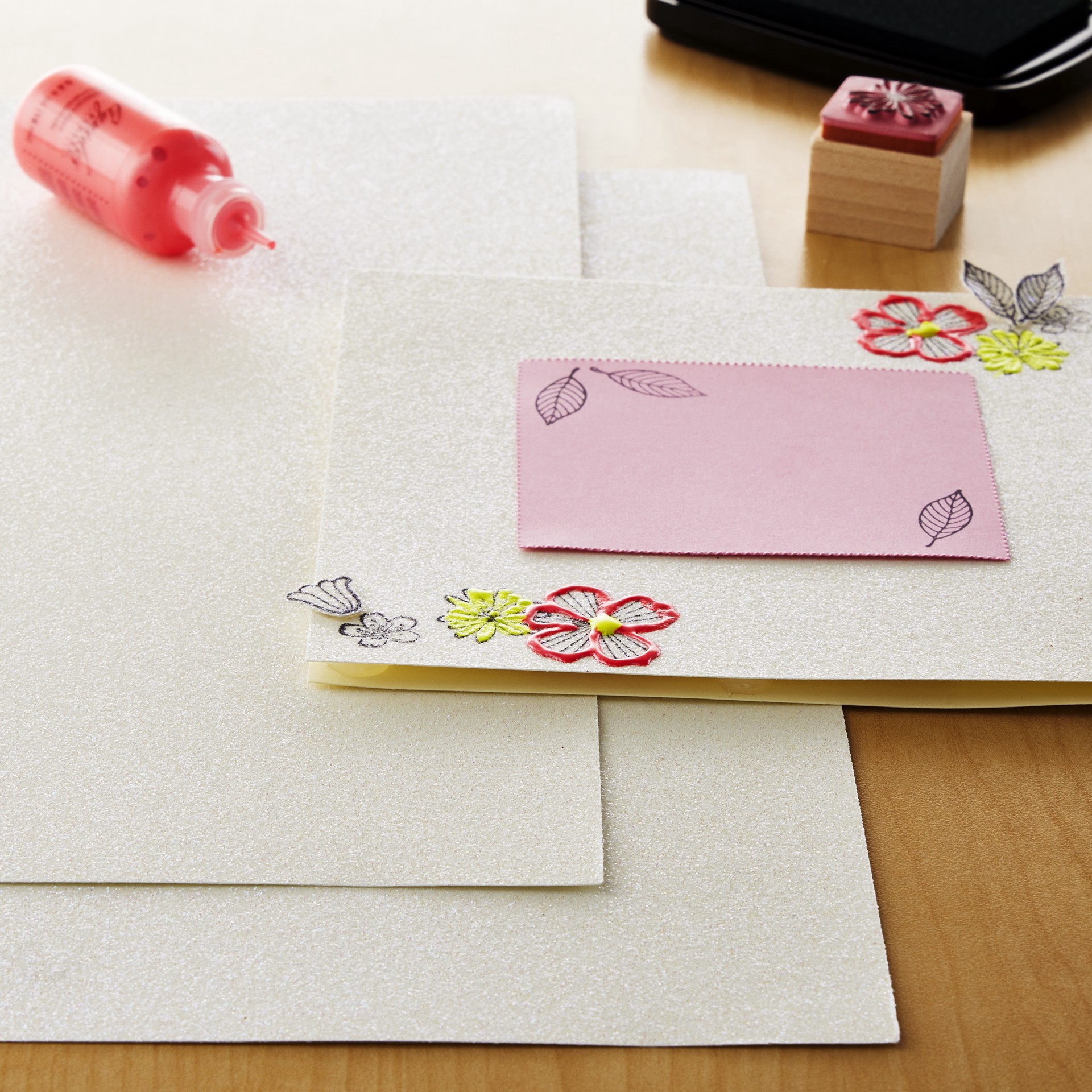 slide 3 of 3, White Glitter Cardstock Paper By Recollections, 8.5" X 11", 8.5 in x 11 in