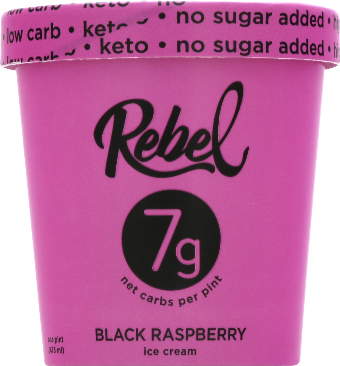 slide 1 of 13, Rebel Black Raspberry Ice Cream 1 pt, 1 pint