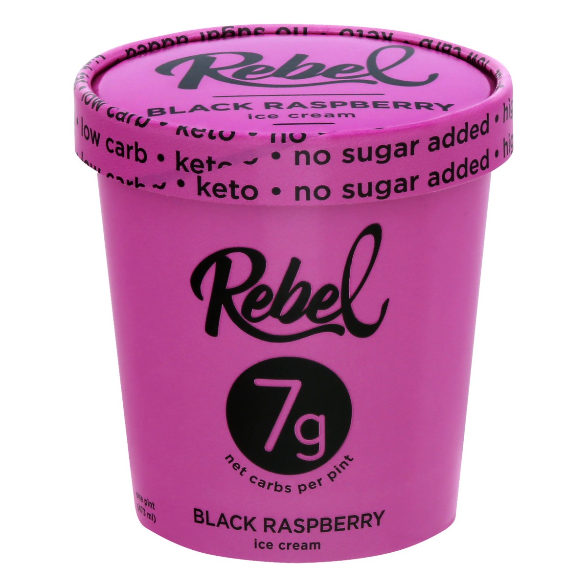 slide 8 of 13, Rebel Black Raspberry Ice Cream 1 pt, 1 pint