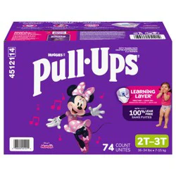 Pull-Ups Girls' Potty Training Pants, 2T-3T (16-34 lbs), 74 Count