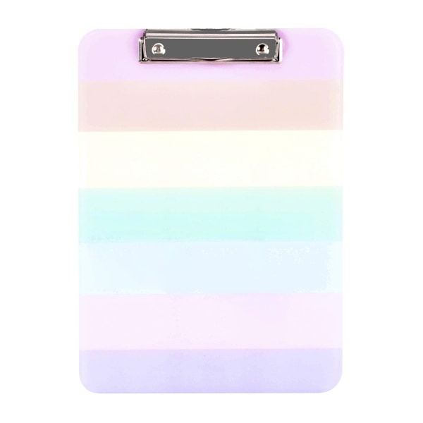 slide 1 of 1, Office Depot Brand Fashion Clipboard, 9'' X 12-1/2'', Pastel Stripes, 1 ct