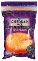 slide 1 of 2, Kroger Cheddar Jack Shredded Cheese, 32 oz