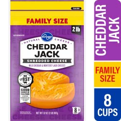 Kroger Cheddar Jack Shredded Cheese