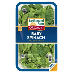 Earthbound Farm Organic, Baby Spinach, 10 oz
