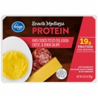 slide 1 of 1, Kroger Peeled Egg Gouda & Genoa Salami Protein Snack Medley, 3.35 oz