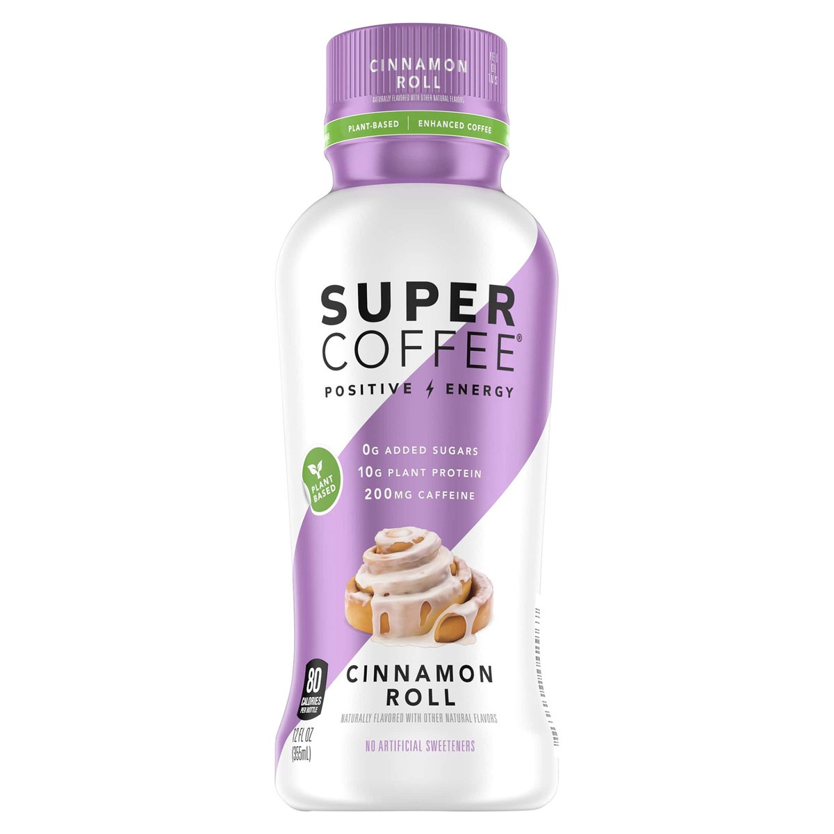 slide 5 of 10, Super Coffee Cinnamon Roll Enhanced Coffee - 12 fl oz, 12 fl oz