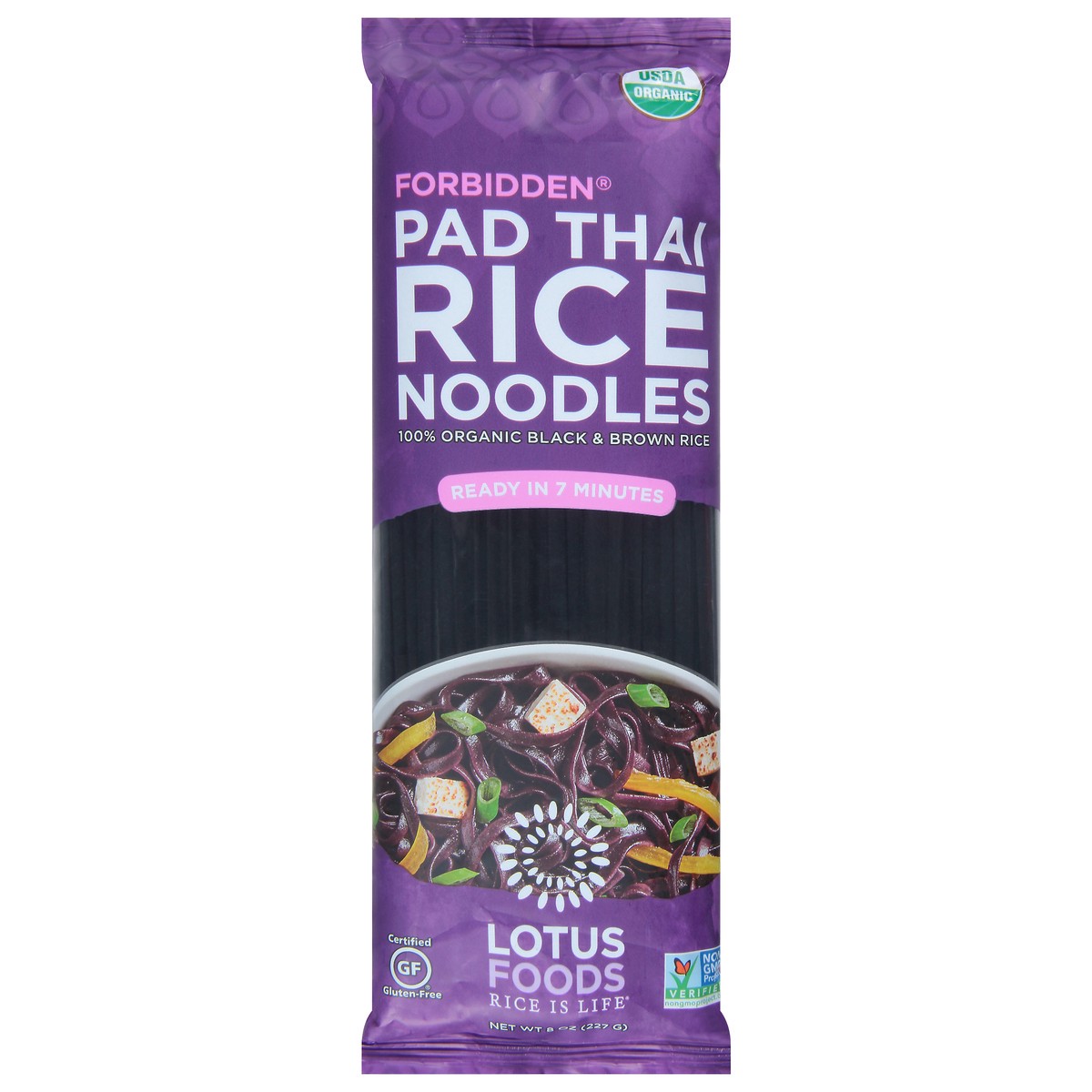 slide 1 of 9, Lotus Foods Forbidden Pad Thai Rice Noodles 8 oz, 8 oz