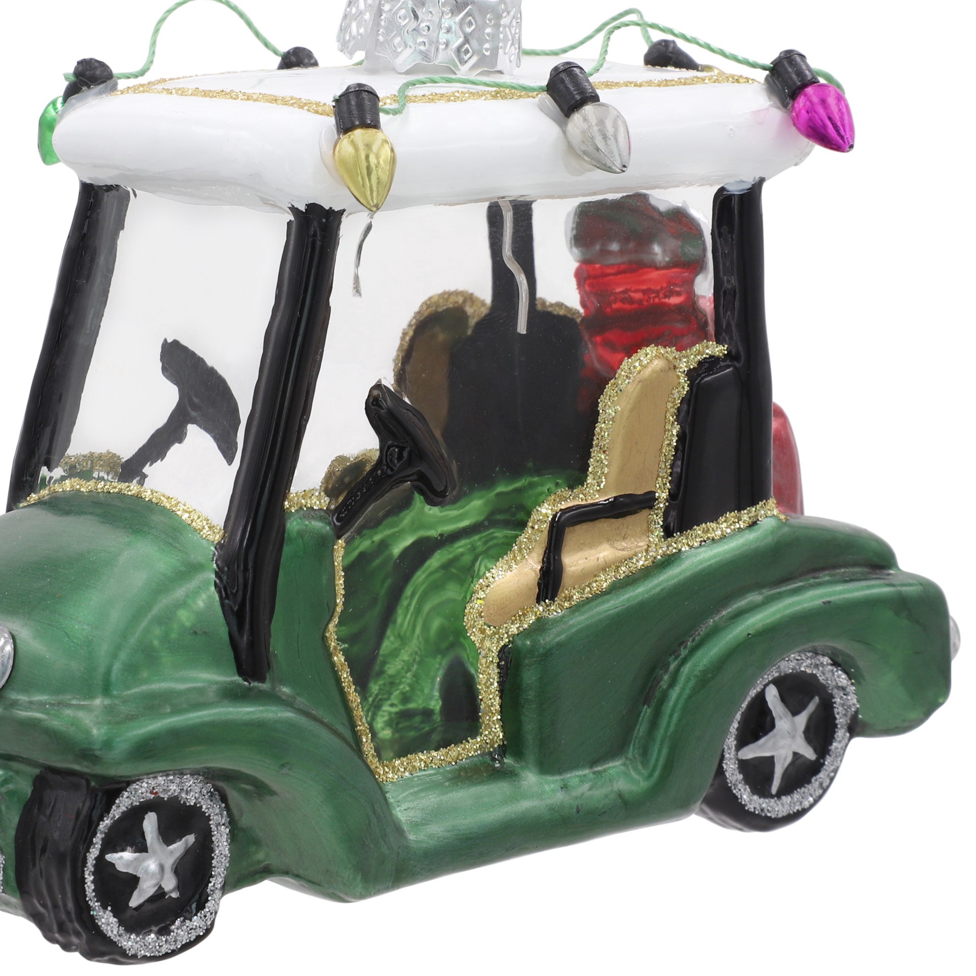 slide 2 of 4, 4" Golf Cart Glass Ornament By Ashland, 4 in