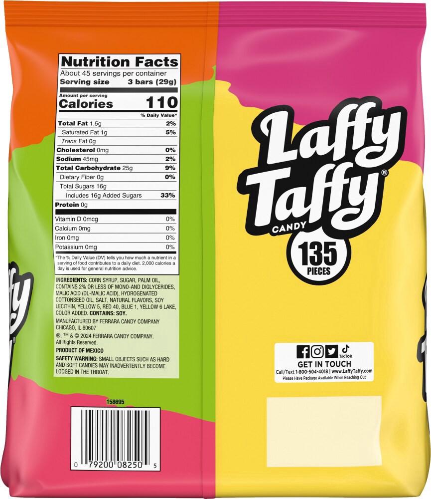 slide 4 of 4, Laffy Taffy Variety Mix, 45.9 oz
