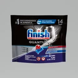 Finish Quantum Dishwasher Detergent, Premium Dishwashing Pods, 14 ct