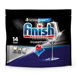 Finish Quantum Dishwasher Detergent, Premium Dishwashing Pods, 14 ct
