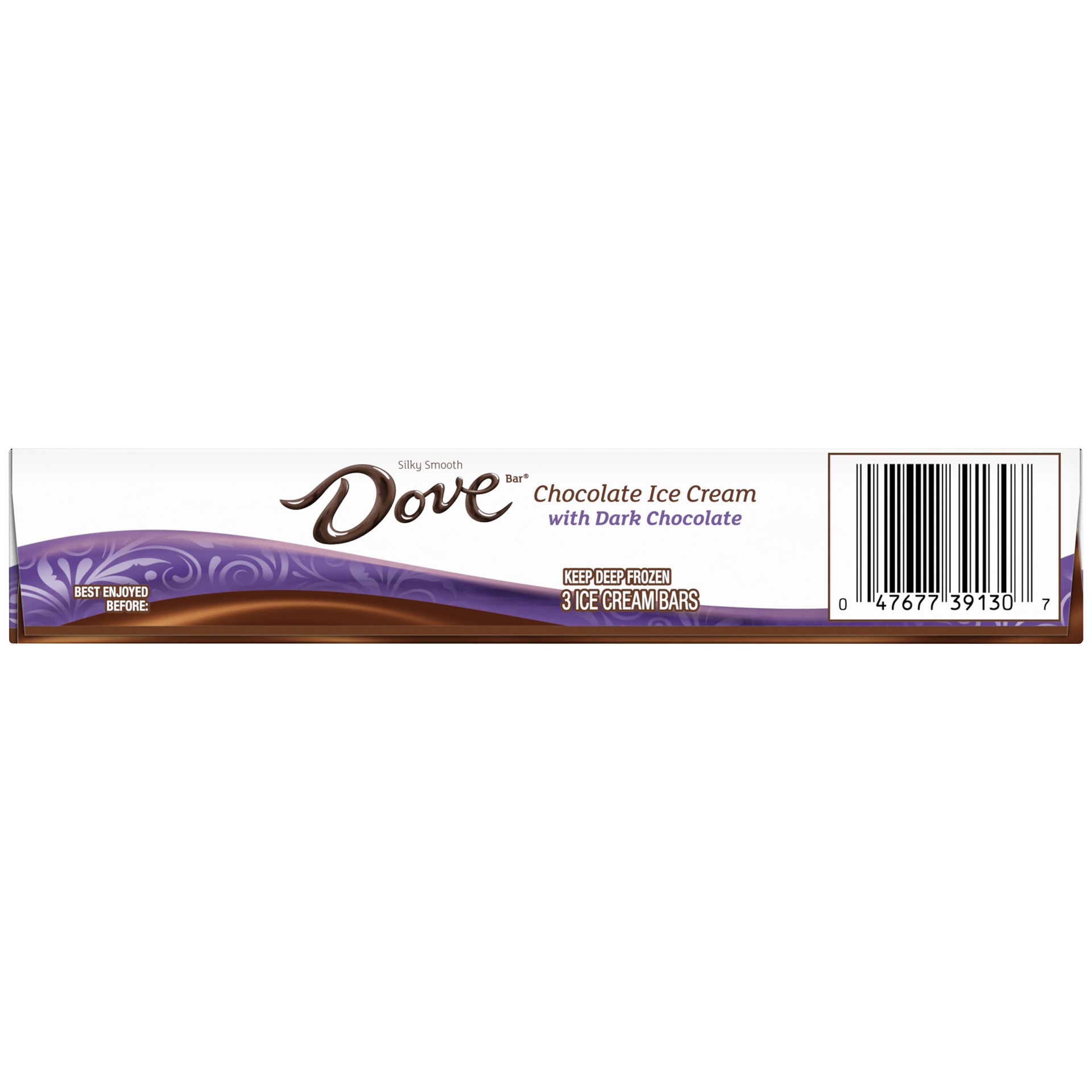 slide 3 of 3, DOVE Chocolate Ice Cream Bars with Dark Chocolate - 3pk, 7.74 oz