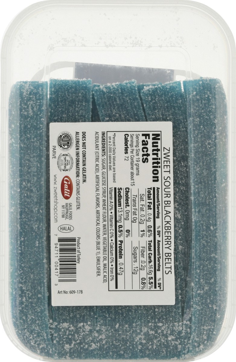 slide 3 of 13, Zweet Blackberry Sour Belts 10 oz, 10 oz