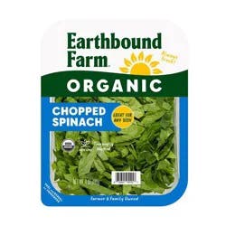 Earthbound Farm Fresh Organic Chopped Spinach - 4 oz