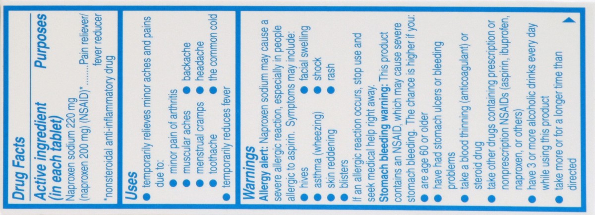 slide 3 of 4, Aleve Pain Reliever/Fever Reducer, Tablets, 130 ct