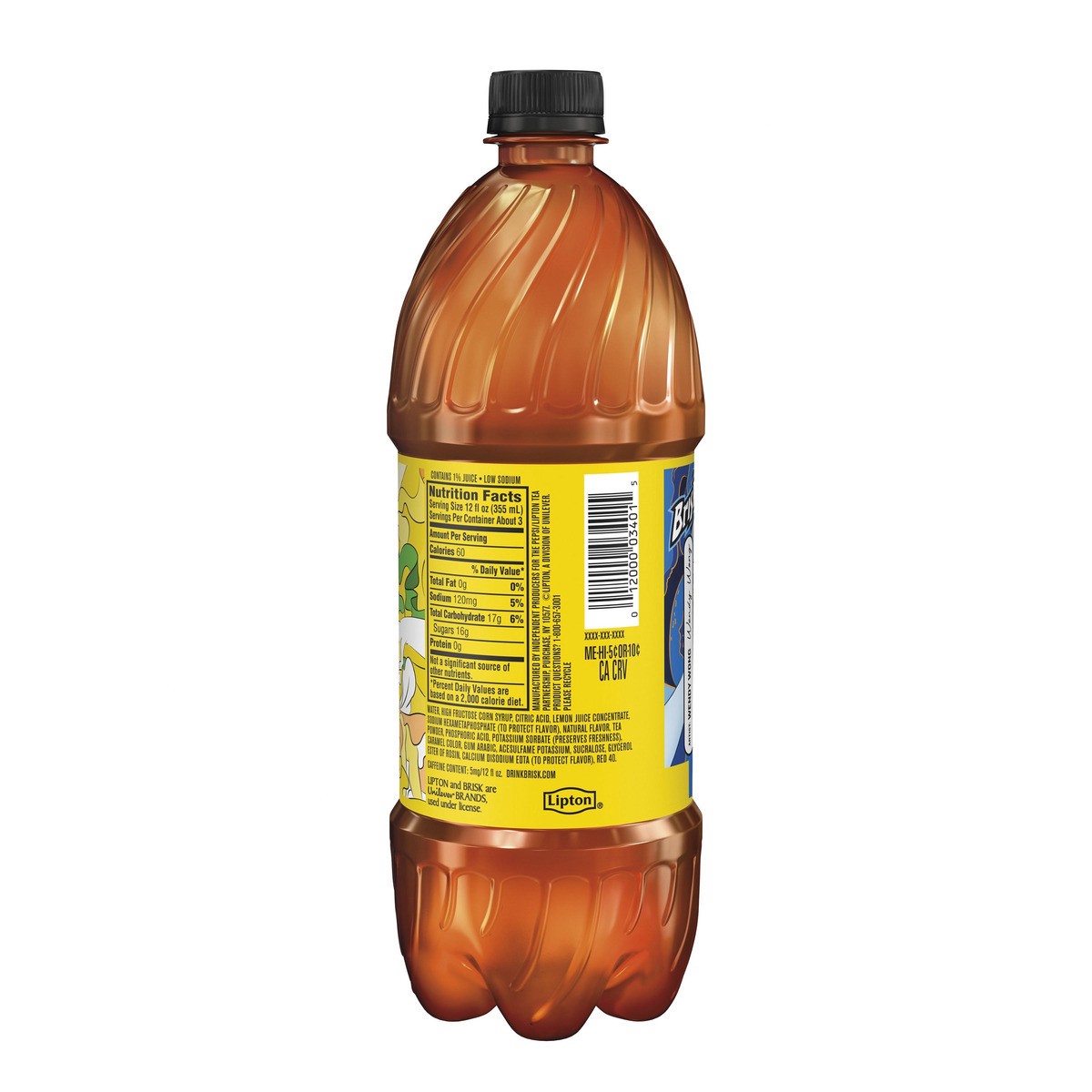 slide 3 of 6, Brisk Iced Tea, 1 l