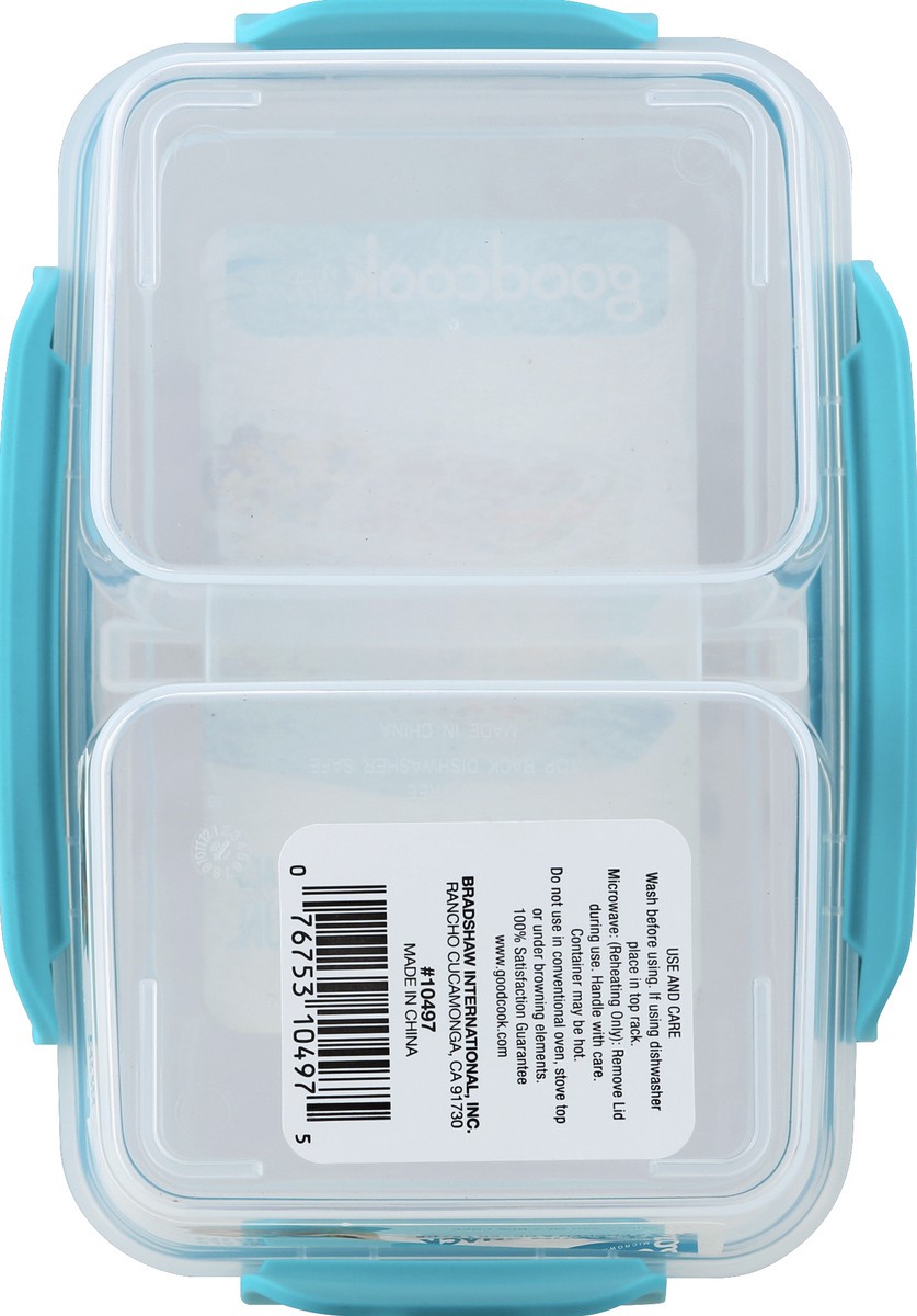 slide 4 of 6, Good Cook Tall Split Snack Container, 34 oz