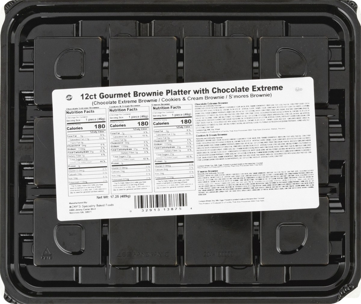 slide 10 of 13, MJAY's Specialty Baked Foods Gourmet Brownie Platter 12 ea, 12 ct