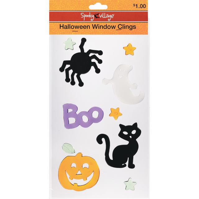 slide 1 of 1, Sz Hallown Asst Dsign Gel Clings, 1 ct