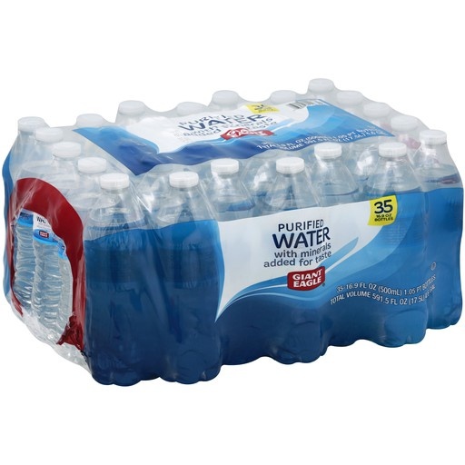 slide 1 of 1, Giant Eagle Purified Water Bottles - 540.8 oz, 540.8 oz