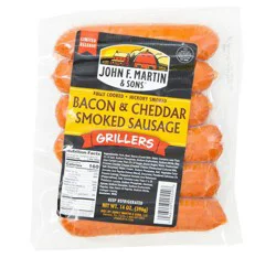JFM Smoked Sausage Grillers Bacon Cheddar