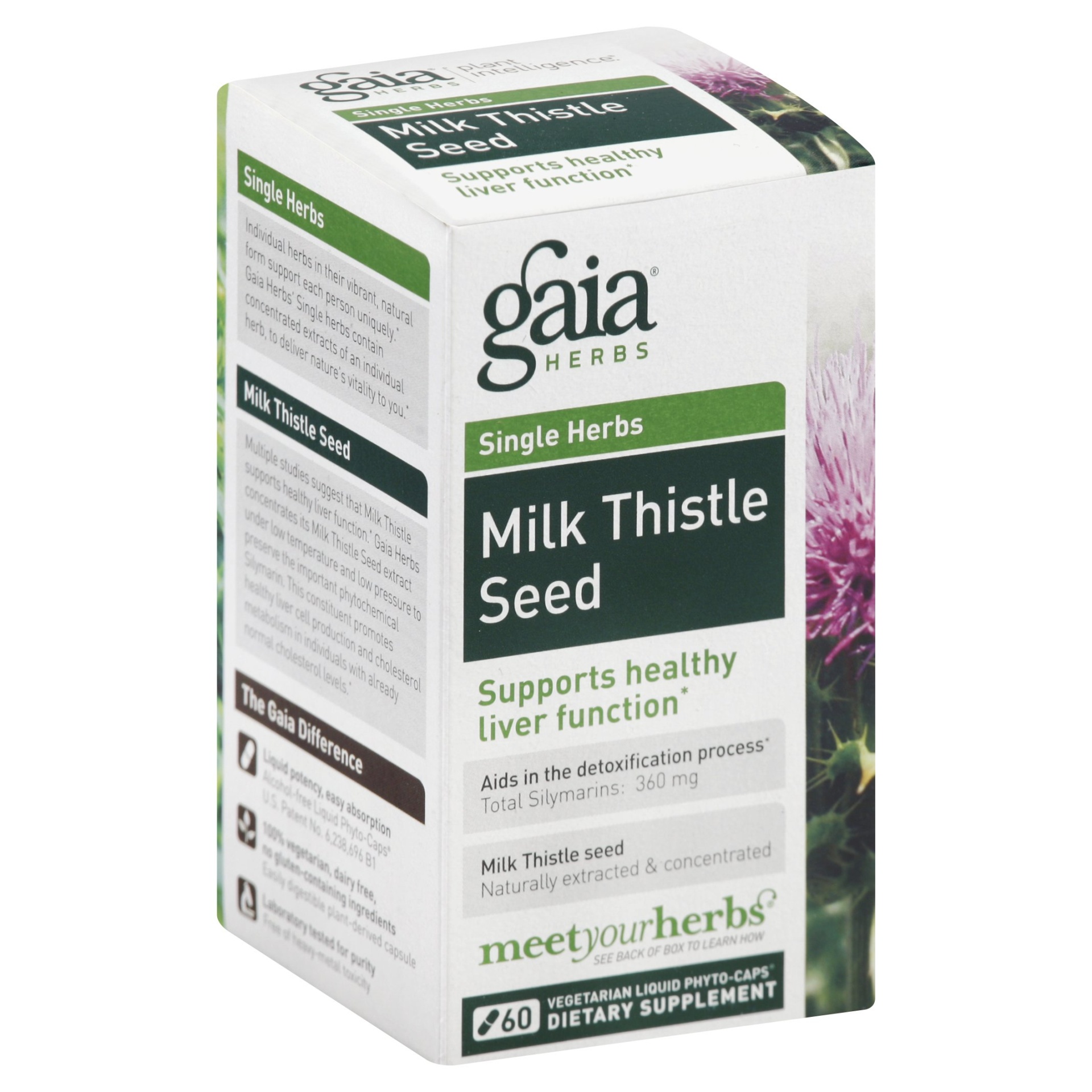 slide 1 of 1, Gaia Milk Thistle Seed, 1 ct