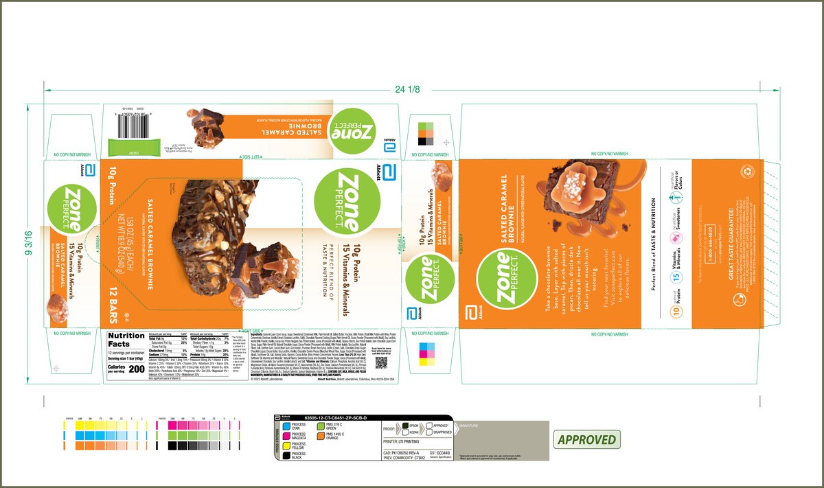 slide 6 of 8, Zone Perfect ZonePerfect Protein Bar Salted Caramel Brownie Bars 12-1.58 oz Bars, 12 ct