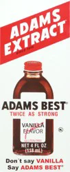 Adams Extract Best Twice as Strong Extra Vanilla Flavor 4 oz