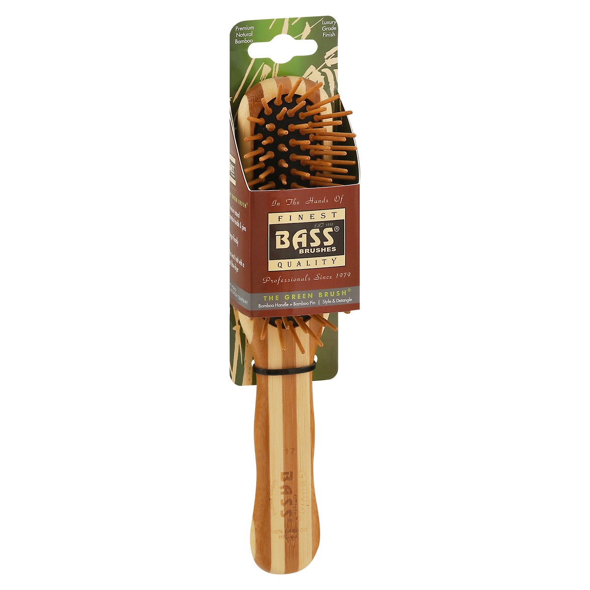 slide 11 of 11, Bass The Green Brush Style & Detangle Brush 1 ea, 1 ct