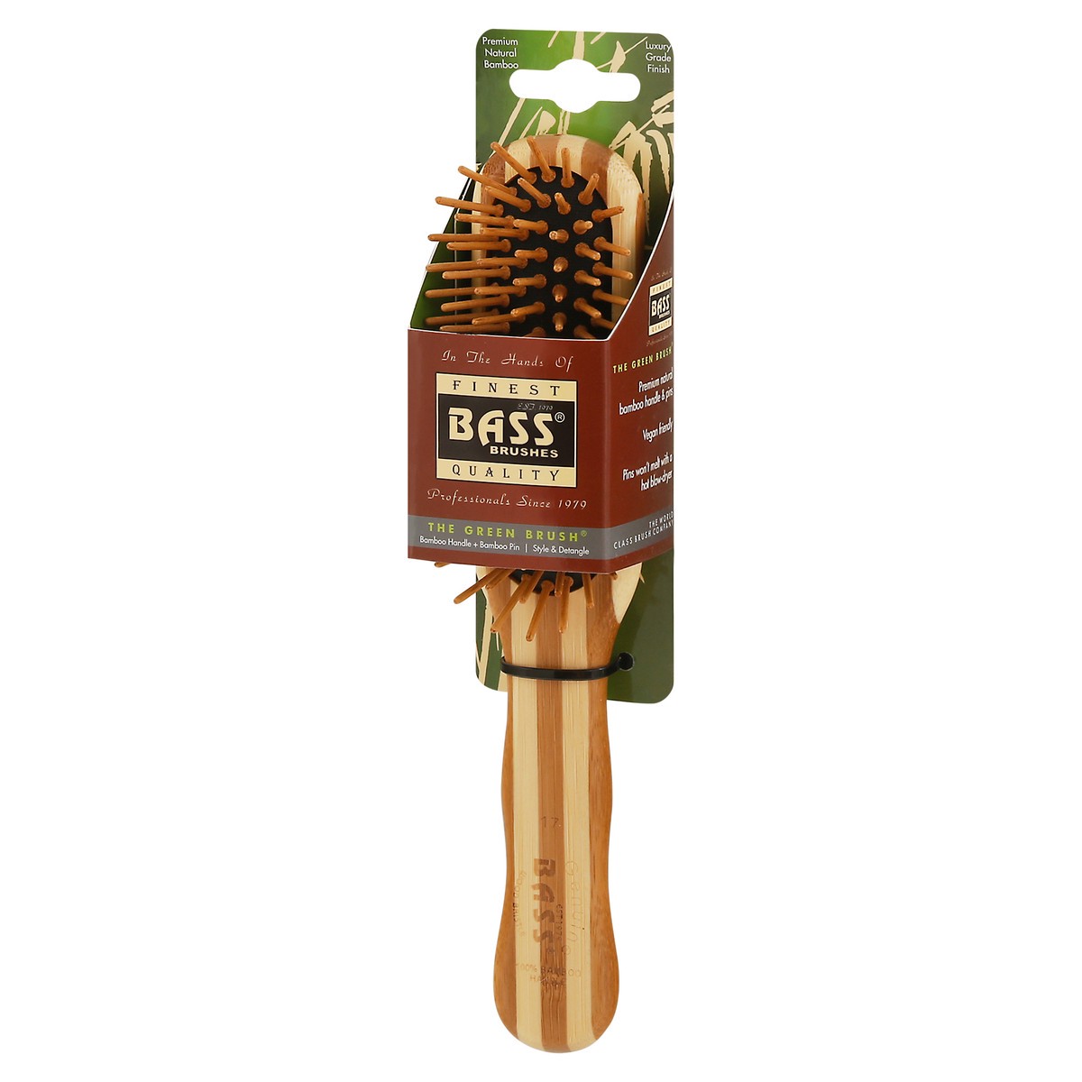 slide 2 of 11, Bass The Green Brush Style & Detangle Brush 1 ea, 1 ct