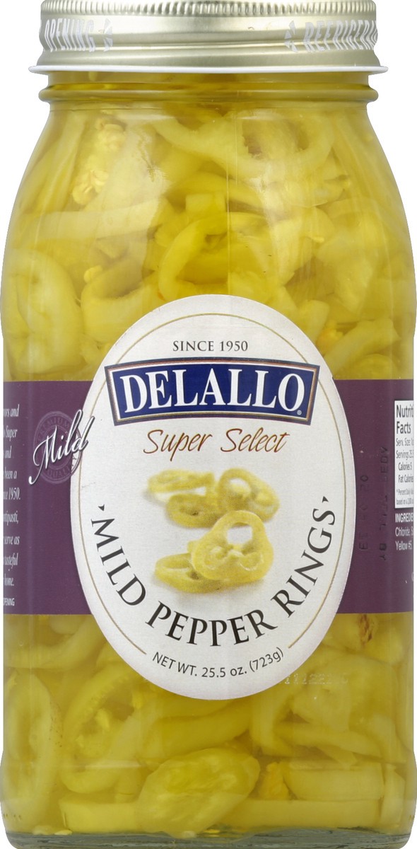 slide 2 of 2, DeLallo Mild Banana Pepper Rings, 